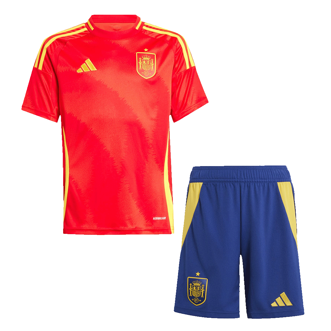 Calidad Premium Miniconjunto España Euro Primera Equipación Local Niño (Camiseta + Pantalón Corto)  - camisetasfutbol