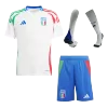 Miniconjunto Completo Italia Euro 2024 Segunda Equipación Visitante Niño (Camiseta + Pantalón Corto + Calcetines) - camisetasfutbol