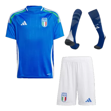 Miniconjunto Completo Italia Euro 2024 Primera Equipación Local Niño (Camiseta + Pantalón Corto + Calcetines) - camisetasfutbol