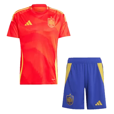 Calidad Premium Conjunto España Euro 2024 Primera Equipación Local Hombre (Camiseta + Pantalón Corto) - camisetasfutbol