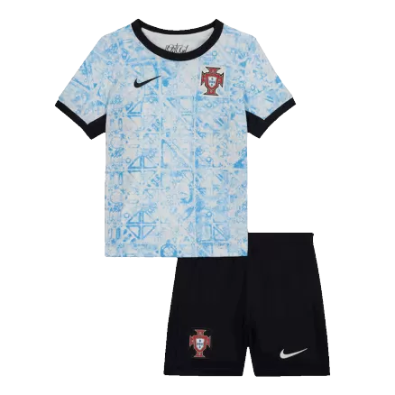 Miniconjunto Portugal 2024 Segunda Equipación Visitante Niño (Camiseta + Pantalón Corto) - camisetasfutbol