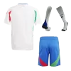 Miniconjunto Completo Italia Euro 2024 Segunda Equipación Visitante Niño (Camiseta + Pantalón Corto + Calcetines) - camisetasfutbol