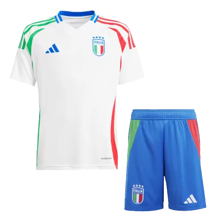 Miniconjunto Italia Euro 2024 Segunda Equipación Visitante Niño (Camiseta + Pantalón Corto) - camisetasfutbol