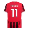 Camiseta PULISIC #11 AC Milan 2024/25 Primera Equipación Local Hombre - Versión Hincha - camisetasfutbol