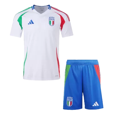 Calidad Premium Conjunto Italia Euro 2024 Segunda Equipación Visitante Hombre (Camiseta + Pantalón Corto) - camisetasfutbol