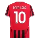Camiseta RAFA LEÃO #10 AC Milan 2024/25 Primera Equipación Local Hombre - Versión Hincha - camisetasfutbol
