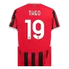 Camiseta THEO #19 AC Milan 2024/25 Primera Equipación Local Hombre - Versión Hincha - camisetasfutbol