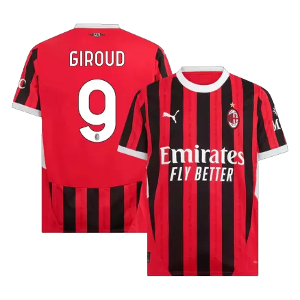 Camiseta GIROUD #9 AC Milan 2024/25 Primera Equipación Local Hombre - Versión Hincha - camisetasfutbol