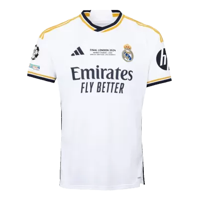 UCL FINAL Calidad Premium UCL Camiseta Real Madrid 2023/24 Primera Equipación Local Hombre - Versión Hincha - camisetasfutbol