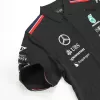 Camiseta Tipo Polo de Mercedes AMG Petronas F1 Racing Team Polo Black 2024 Hombre Negro - camisetasfutbol