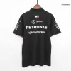 Camiseta Tipo Polo de Mercedes AMG Petronas F1 Racing Team Polo Black 2024 Hombre Negro - camisetasfutbol