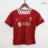 Miniconjunto Completo Liverpool 2024/25 Primera Equipación Local Niño (Camiseta + Pantalón Corto + Calcetines) - camisetasfutbol