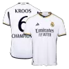 Camiseta Auténtica KROOS #6 CHAMPIONS Real Madrid 2023/24 Primera Equipación Local Hombre - Versión Jugador - camisetasfutbol