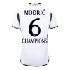 Camiseta Auténtica MODRIĆ #6 CHAMPIONS Real Madrid 2023/24 Primera Equipación Local Hombre - Versión Jugador - camisetasfutbol