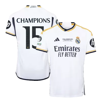 UCL FINAL Calidad Premium UCL Camiseta CHAMPIONS #15 Real Madrid 2023/24 Primera Equipación Local Hombre - Versión Hincha - camisetasfutbol