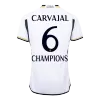 Camiseta Auténtica CARVAJAL #6 CHAMPIONS Real Madrid 2023/24 Primera Equipación Local Hombre - Versión Jugador - camisetasfutbol