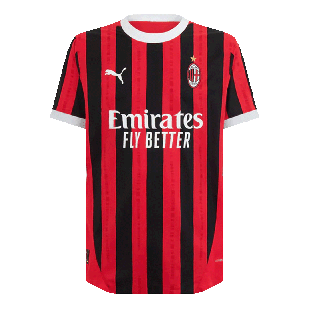 Camiseta Auténtica AC Milan Primera Equipación Local Hombre - Versión Jugador - camisetasfutbol