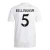 Camiseta Auténtica BELLINGHAM #5 Real Madrid 2024/25 Primera Equipación Local Hombre - Versión Jugador - camisetasfutbol