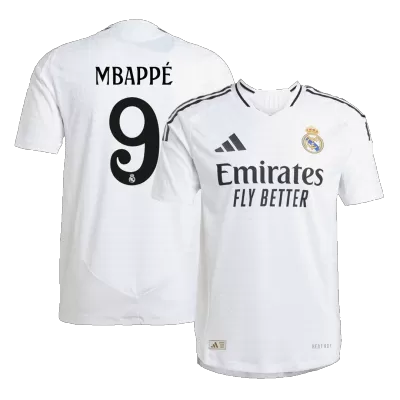 Calidad Premium Camiseta Auténtica MBAPPÉ #9 Real Madrid 2024/25 Primera Equipación Local Hombre - Versión Jugador - camisetasfutbol