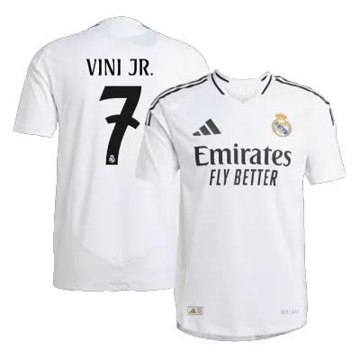 Calidad Premium Camiseta Auténtica VINI JR. #7 Real Madrid 2024/25 Primera Equipación Local Hombre - Versión Jugador - camisetasfutbol