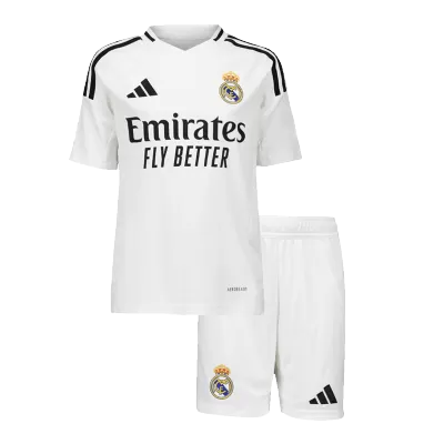 Calidad Premium Miniconjunto Real Madrid 2024/25 Primera Equipación Local Niño (Camiseta + Pantalón Corto)  - camisetasfutbol