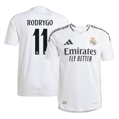 Calidad Premium Camiseta Auténtica RODRYGO #11 Real Madrid 2024/25 Primera Equipación Local Hombre - Versión Jugador - camisetasfutbol
