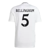 Calidad Premium Camiseta BELLINGHAM #5 Real Madrid 2024/25 Primera Equipación Local Hombre - Versión Hincha - camisetasfutbol