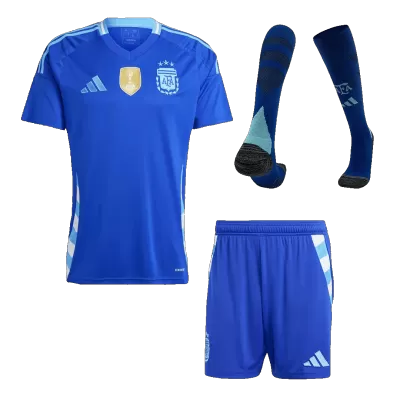 Calidad Premium Conjunto Completo Argentina 2024 Segunda Equipación Visitante Hombre (Camiseta + Pantalón Corto + Calcetines) - camisetasfutbol