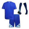 Miniconjunto Completo Argentina Copa América 2024 Segunda Equipación Visitante Niño (Camiseta + Pantalón Corto + Calcetines) - camisetasfutbol