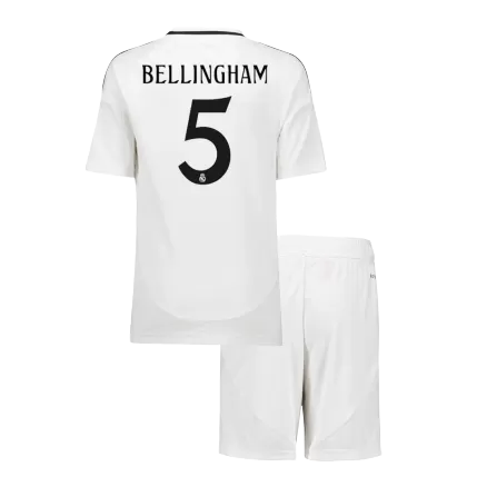 Miniconjunto BELLINGHAM #5 Real Madrid 2024/25 Primera Equipación Local Niño (Camiseta + Pantalón Corto) - camisetasfutbol