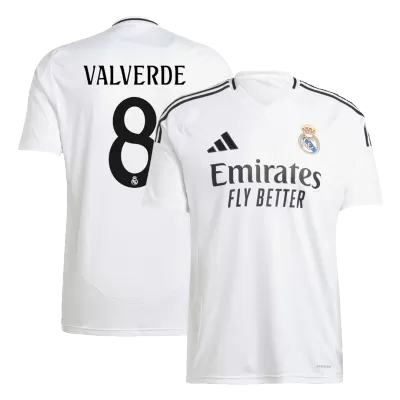 Calidad Premium Camiseta VALVERDE #8 Real Madrid 2024/25 Primera Equipación Local Hombre - Versión Hincha - camisetasfutbol