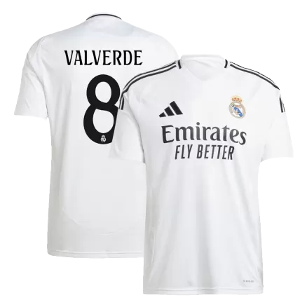 Camiseta VALVERDE #8 Real Madrid 2024/25 Primera Equipación Local Hombre - Versión Hincha - camisetasfutbol