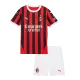 Miniconjunto AC Milan 2024/25 Primera Equipación Local Niño (Camiseta + Pantalón Corto) - camisetasfutbol