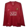 Camiseta Retro 2007/08 Manchester United Primera Equipación Manga Larga Local Hombre - Versión Hincha - camisetasfutbol