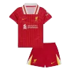 Miniconjunto Liverpool 2024/25 Primera Equipación Local Niño (Camiseta + Pantalón Corto) - camisetasfutbol