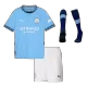 Miniconjunto Completo Manchester City 2024/25 Primera Equipación Local Niño (Camiseta + Pantalón Corto + Calcetines) - camisetasfutbol