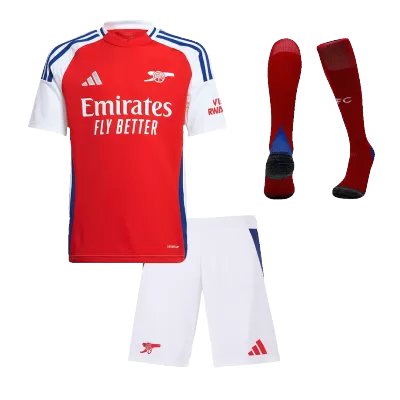 Calidad Premium Miniconjunto Completo Arsenal 2024/25 Primera Equipación Local Niño (Camiseta + Pantalón Corto + Calcetines) - camisetasfutbol