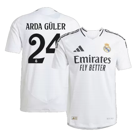 Camiseta Auténtica ARDA GÜLER #24 Real Madrid 2024/25 Primera Equipación Local Hombre - Versión Jugador - camisetasfutbol