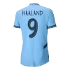 UCL Camiseta Auténtica HAALAND #9 Manchester City 2024/25 Primera Equipación Local Hombre - Versión Jugador - camisetasfutbol