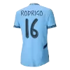 UCL Camiseta Auténtica RODRIGO #16 Manchester City 2024/25 Primera Equipación Local Hombre - Versión Jugador - camisetasfutbol