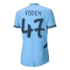 UCL Camiseta Auténtica FODEN #47 Manchester City 2024/25 Primera Equipación Local Hombre - Versión Jugador - camisetasfutbol