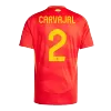 Camiseta CARVAJAL #2 España Euro 2024 Primera Equipación Local Hombre - Versión Hincha - camisetasfutbol