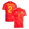 Camiseta CARVAJAL #2 España Euro 2024 Primera Equipación Local Hombre - Versión Hincha - camisetasfutbol