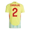 Camiseta CARVAJAL #2 España Euro 2024 Segunda Equipación Visitante Hombre - Versión Hincha - camisetasfutbol