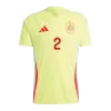 Camiseta CARVAJAL #2 España Euro 2024 Segunda Equipación Visitante Hombre - Versión Hincha - camisetasfutbol