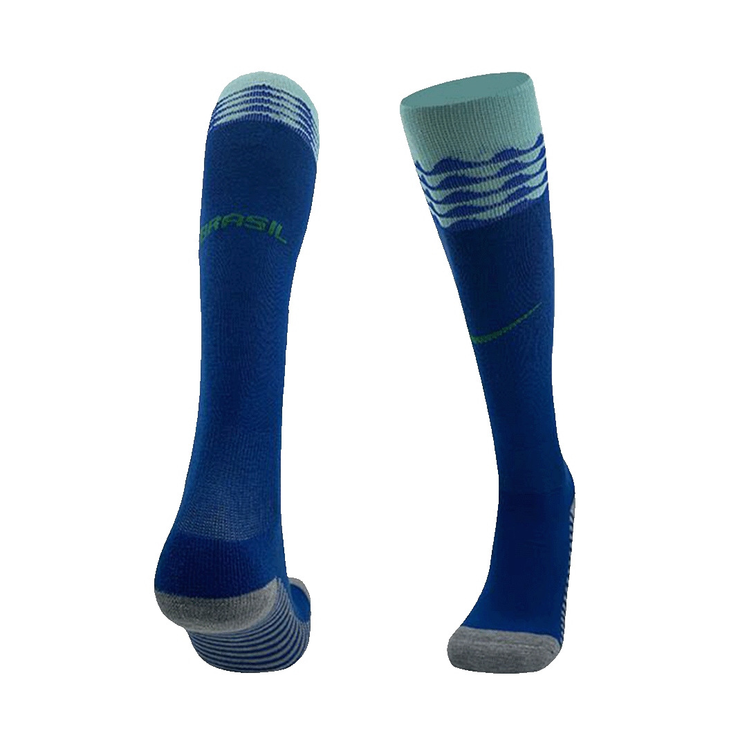 Brazil Segunda Equipación Visitante Fútbol Minicalcetines Copa América Niño - camisetasfutbol