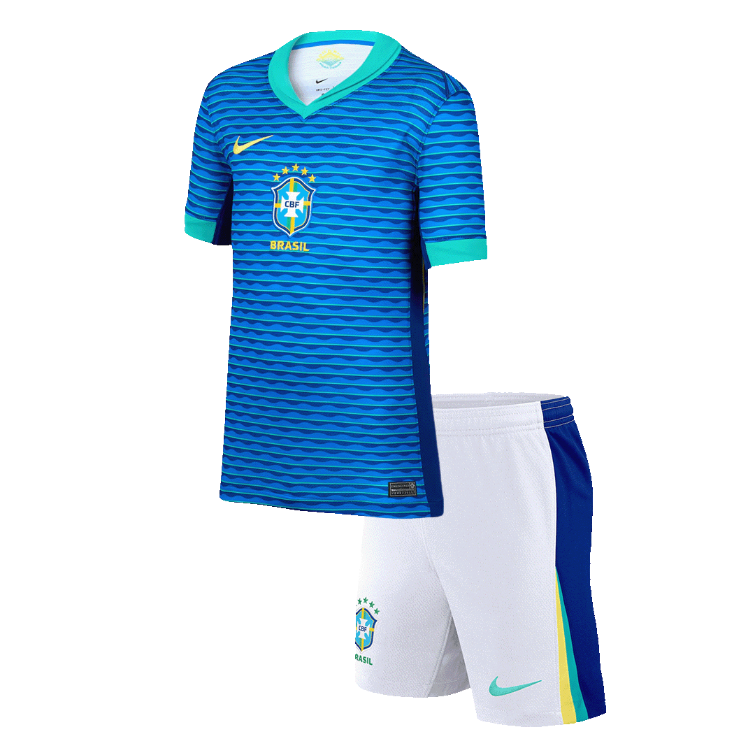 Miniconjunto Brazil Copa América Segunda Equipación Visitante Niño (Camiseta + Pantalón Corto) - camisetasfutbol