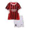 Miniconjunto AC Milan 2024/25 Primera Equipación Local Niño (Camiseta + Pantalón Corto) - camisetasfutbol