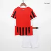 Miniconjunto AC Milan 2024/25 Primera Equipación Local Niño (Camiseta + Pantalón Corto) - camisetasfutbol