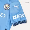 Miniconjunto Manchester City 2024/25 Primera Equipación Local Niño (Camiseta + Pantalón Corto) - camisetasfutbol